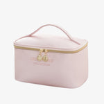 Necessaire feminina elegante cor-de-rosa