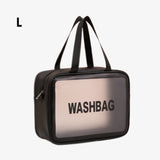 Necessaire transparente l preto