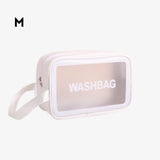 Necessaire transparente m branco