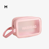 Necessaire transparente m rosa