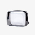 Necessaire transparente para avião preto