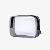 Necessaire transparente para avião preto