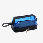 Necessaire transparente para homem azul