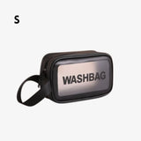 Necessaire transparente s preto