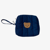 Necessaire urso azul escuro