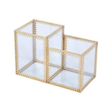Organizador de maquilhagem com pérolas decorativas