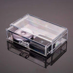 Organizador de maquilhagem e acessórios transparente