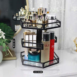 Organizador de maquilhagem rotativo preto 2