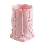 Organizador de maquilhagem vintage cor-de-rosa