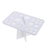 Organizador de pincéis de maquilhagem branco