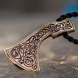 Pendente cabeça de machado viking valor por defeito título