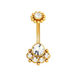 Piercing de umbigo de ouro valor por defeito título