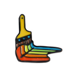 Pin escova afia-lápis