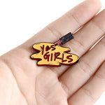 Pin yes girls valor por defeito título