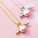 Pingente anjo de pérola