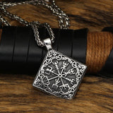 Pingente bússola vegvisir aço valor por defeito título