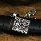 Pingente bússola vegvisir aço valor por defeito título