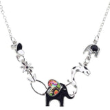 Pingente coração elefante preto