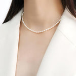 Pingente de prata com pérolas pérola 3 - 4mm