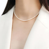 Pingente de prata com pérolas pérola 3 - 4mm