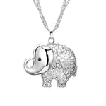 Pingente elefante fiel prata