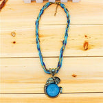 Pingente elefante vintage azul