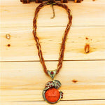 Pingente elefante vintage castanho