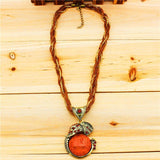 Pingente elefante vintage castanho