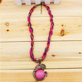Pingente elefante vintage rosa