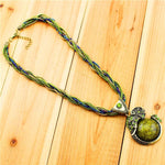 Pingente elefante vintage verde
