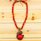 Pingente elefante vintage vermelho