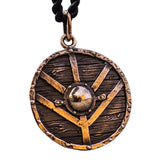 Pingente escudo lagertha bronze valor por defeito título