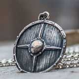 Pingente escudo viking valor por defeito título