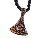 Pingente machado viking em bronze valor por defeito título