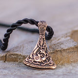Pingente machado viking em bronze valor por defeito título