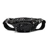 Pochete com lantejoulas preto