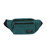 Pochete em veludo verde escuro