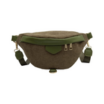 Pochete grande verde caqui