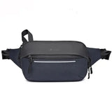 Pochete masculina preta azul escuro