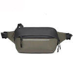 Pochete masculina preta verde caqui