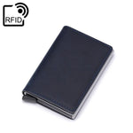 Porta-cartões com proteção rfid azul
