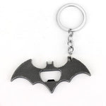 Porta-chaves abre-garrafas batman prata
