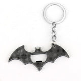 Porta-chaves abre-garrafas batman prata