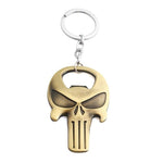 Porta-chaves abre-garrafas punisher ouro