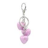 Porta-chaves coração feminino púrpura