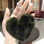 Porta-chaves coração leopardo turquesa verde