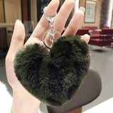Porta-chaves coração leopardo turquesa verde