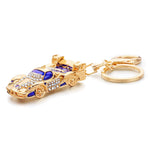 Porta-chaves dourado para carro