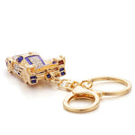 Porta-chaves dourado para carro