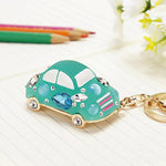 Porta-chaves feminino azul